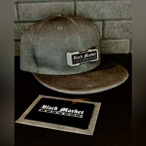 Black Snapback Hat